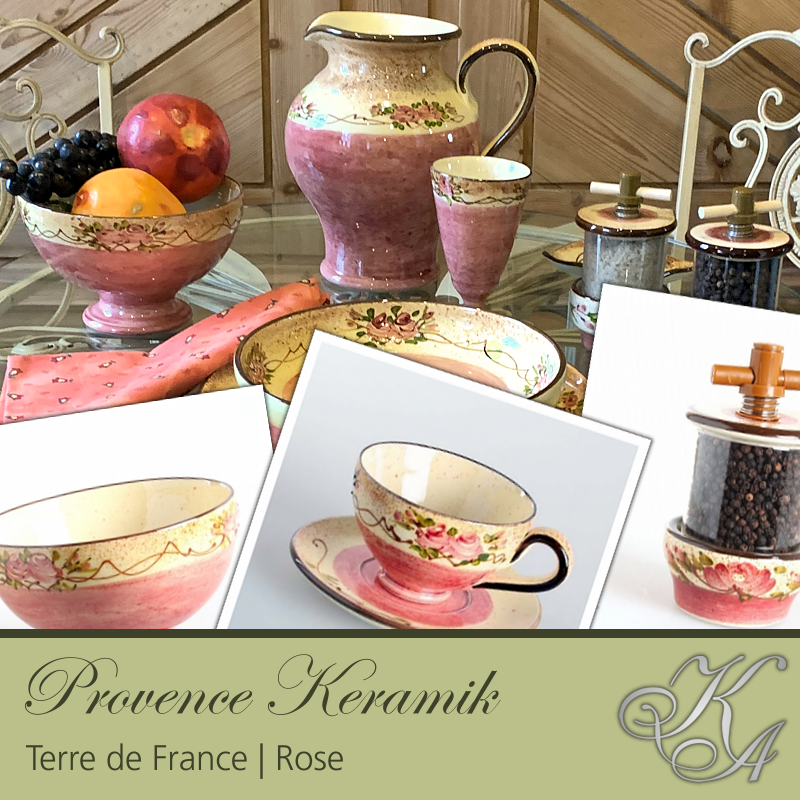 Terre de France keramik | Rose serien i rosa farver