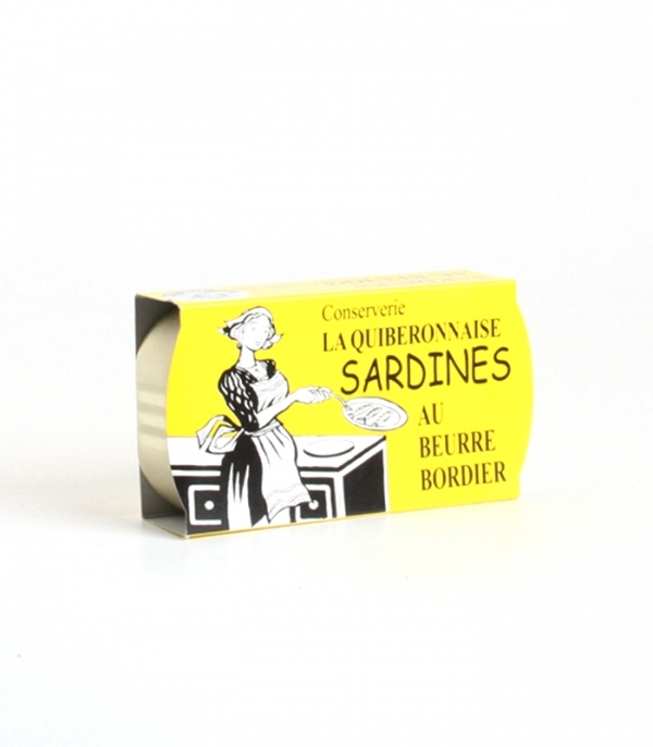 Sardines Au Beurre Bordier  Poler 115 g La Quiberonnaise
