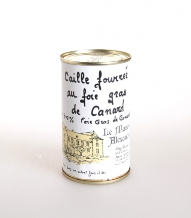 Caille Fourre au 40% Foie Gras de Canard 190 g