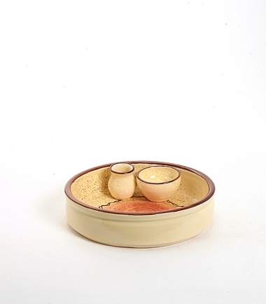 Ass.Olive Sauce Moutarde Ny Rose  17 cm Provence Keramik