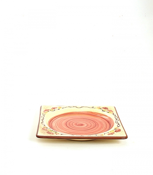 Assiette Carr Pm  22 cm Ny Rose Antique Provence Keramik