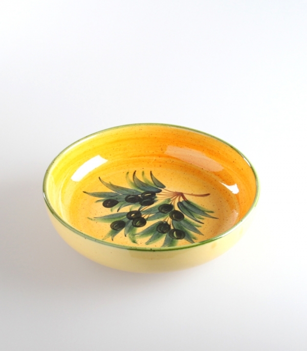 Assiette Ronde Creuse Olive  19 cm Provence Keramik