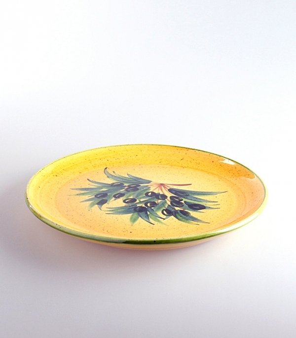 Assiette Ronde Plate Olive Ø 25 cm Provence Keramik