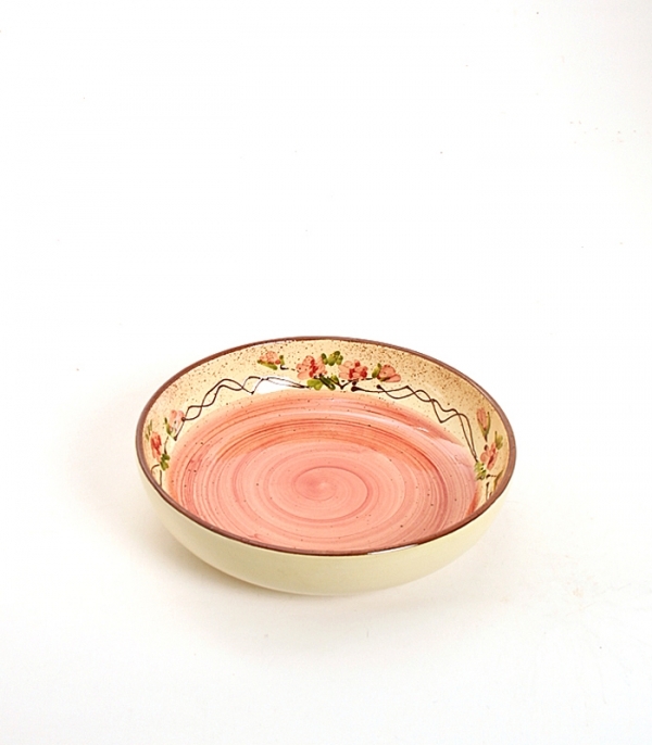 Assiette Ronde Creuse Ny Rose Antique  19 cm Keramik