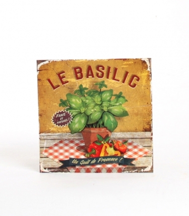 Kort med Kuvert 14x14 cm Le Basilic