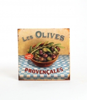 Kort med Kuvert 14x14 cm Les Olives