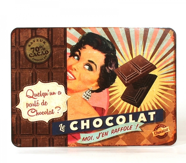 Dkkeserviet i Plast 42x30 cm Le Chocolat Noir